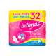 Absorvente Intimus Tripla Proteção Cobertura Suave Com Abas Com 32 Unidades