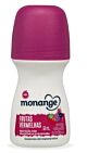 Desodorante Antitranspirante Roll On Monange Frutas Vermelhas Feminino 48h 50ml