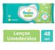 Lenço Umedecido Pampers Aroma De Aloe Vera 48 Unidades